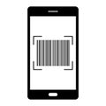 smartphone to scan barcode icon for pattern and design Royalty Free Stock Photo