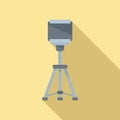 Smartphone tripod icon flat vector. Mobile camera stand Royalty Free Stock Photo