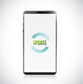 smartphone update concept icon. Vector Illustration