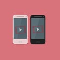 Smartphone video icon Royalty Free Stock Photo