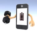 Smartphone weight training