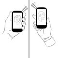 Smartphones make communication easy