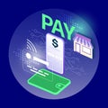 Smart Wallet Payment Isometric