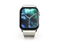 Smartwatch - Apple Watch 4, silver, on white Royalty Free Stock Photo