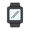 Smartwatch device isolated icon