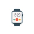 Smartwatch electronic pictogram icon. Smart watch background wearable device