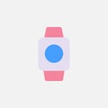 smartwatch gadget device flat style icon vector illustration