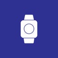 smartwatch gadget device solid style icon vector illustration