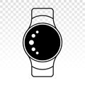 Smartwatch / smart watch flat icon for apps or websites Royalty Free Stock Photo
