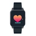 smartwatch tech with heart