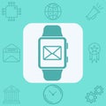 Smartwatch vector icon sign symbol Royalty Free Stock Photo