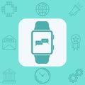 Smartwatch vector icon sign symbol Royalty Free Stock Photo