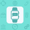 Smartwatch vector icon sign symbol Royalty Free Stock Photo