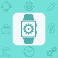 Smartwatch vector icon sign symbol Royalty Free Stock Photo