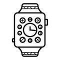 Smartwatch Watch Smart Vector Icon