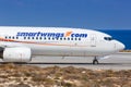 Smartwings Boeing 737-800 airplane Heraklion Airport in Greece