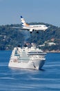 Smartwings Boeing 737-700 airplane at Skiathos Airport in Greece Royalty Free Stock Photo