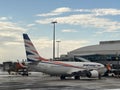 Smartwings.com Plane at Warsaw Airport in Poland Royalty Free Stock Photo