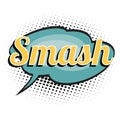 Smash comic word Royalty Free Stock Photo