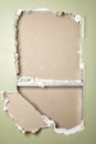 Smash wall green background Royalty Free Stock Photo