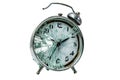 Smashed alarm clock on transparent background Royalty Free Stock Photo