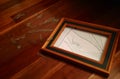 Smashed Glass Wooden Picture Frame Royalty Free Stock Photo