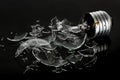 Smashed light bulb Royalty Free Stock Photo