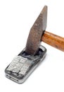 Smashed mobile phone Royalty Free Stock Photo