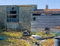 Smashed & Vandalized abandoned farm premises Royalty Free Stock Photo