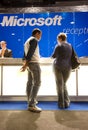 SMAU 2010 - Microsoft reception desk Royalty Free Stock Photo