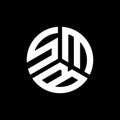 SMB letter logo design on black background. SMB creative initials letter logo concept. SMB letter design Royalty Free Stock Photo