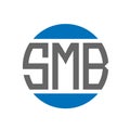 SMB letter logo design on white background. SMB creative initials circle logo concept. SMB letter design Royalty Free Stock Photo