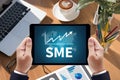 SME or Small and medium-sized enterprises KEY TO SME SUCCESS Royalty Free Stock Photo