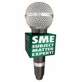 SME Subject Matter Expert Microphone Royalty Free Stock Photo