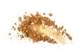 Smear of crushed gold eyeshadow Royalty Free Stock Photo