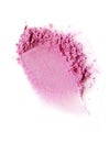 Smear of crushed pink eyeshadow as sample of cosmetic product Royalty Free Stock Photo