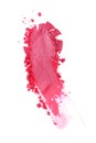 Smear of crushed shiny pink eyeshadow as sample of cosmetic product Royalty Free Stock Photo