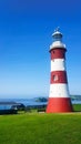 Smeaton's Tower Lighthouse, The Hoe  Plymouth Royalty Free Stock Photo