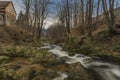 Smeda river in Bily Potok pod Smrkem village