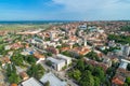 Smederevo, aerial drone view of City in Serbia