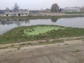 Smederevo river Jezava riverbank in the afternoon autumn