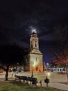 Smederevo Serbia by night town centre Saint George church