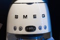 SMEG coffee machine in store Royalty Free Stock Photo