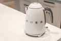 SMEG Kettle in Modern Kitchen Royalty Free Stock Photo