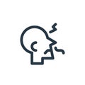 smell icon vector from quit smoking concept. Thin line illustration of smell editable stroke. smell linear sign for use on web and Royalty Free Stock Photo