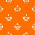 Smell perfume pattern vector orange