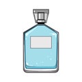 smell perfume for women cartoon vector illustration