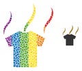 Rainbow Smell T-Shirt Mosaic Icon of Spheres