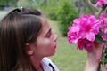 Smelling Flowers