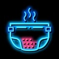 Smelly Diaper neon glow icon illustration